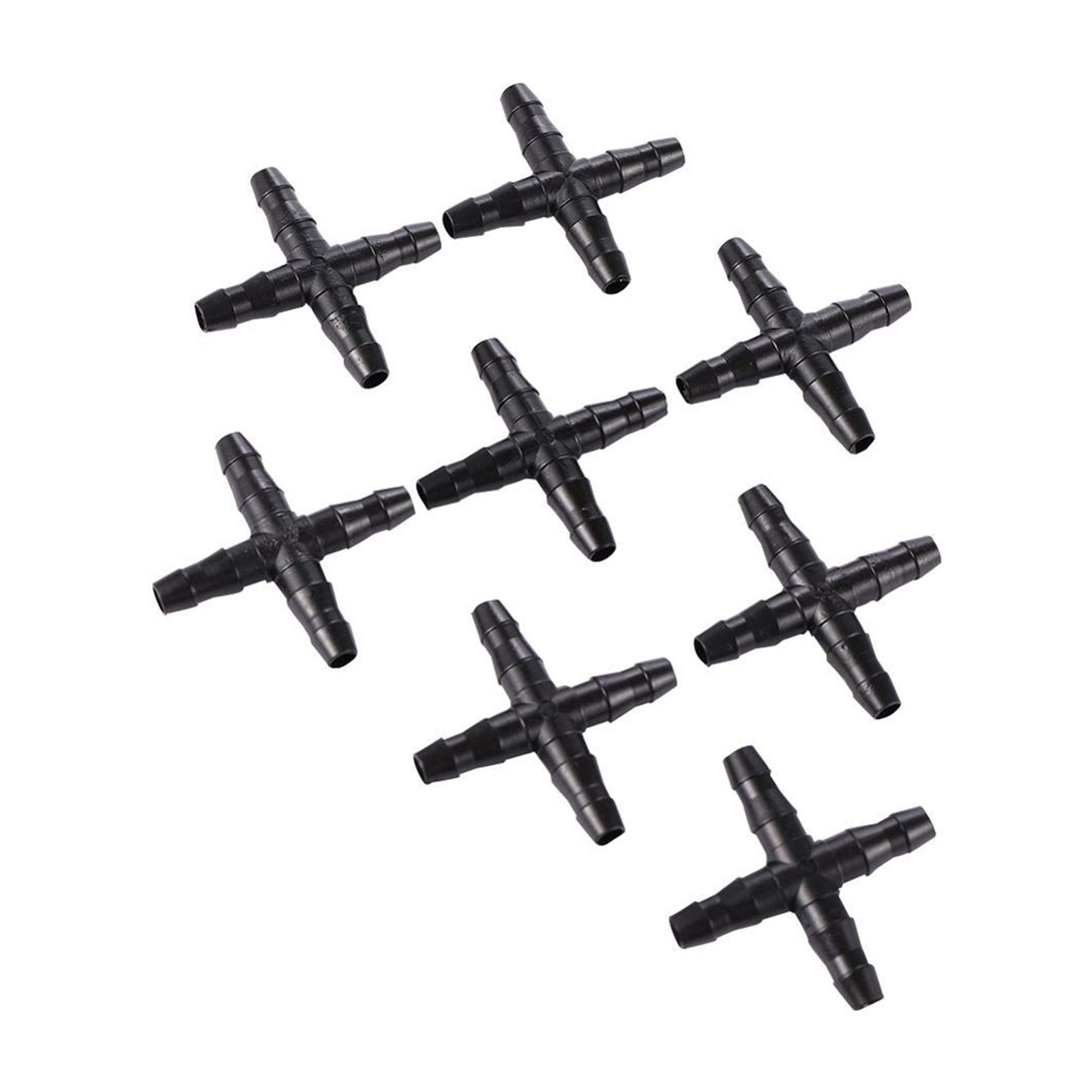 Connecteur 4 voies pour tuyau 4/7 mm de jardin et de cuisine