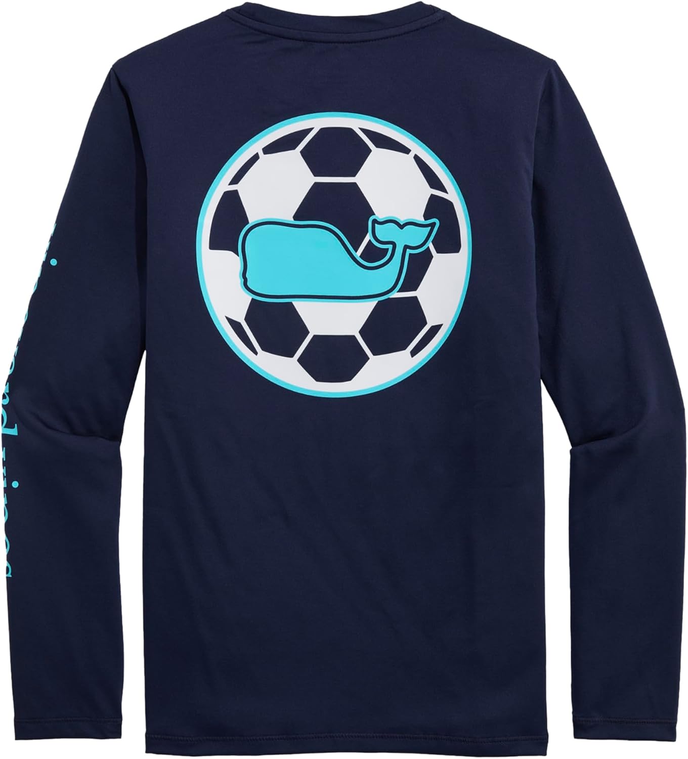 vineyard vines Boys Long-Sleeve Soccer Whale Dot Harbor Performance Tee