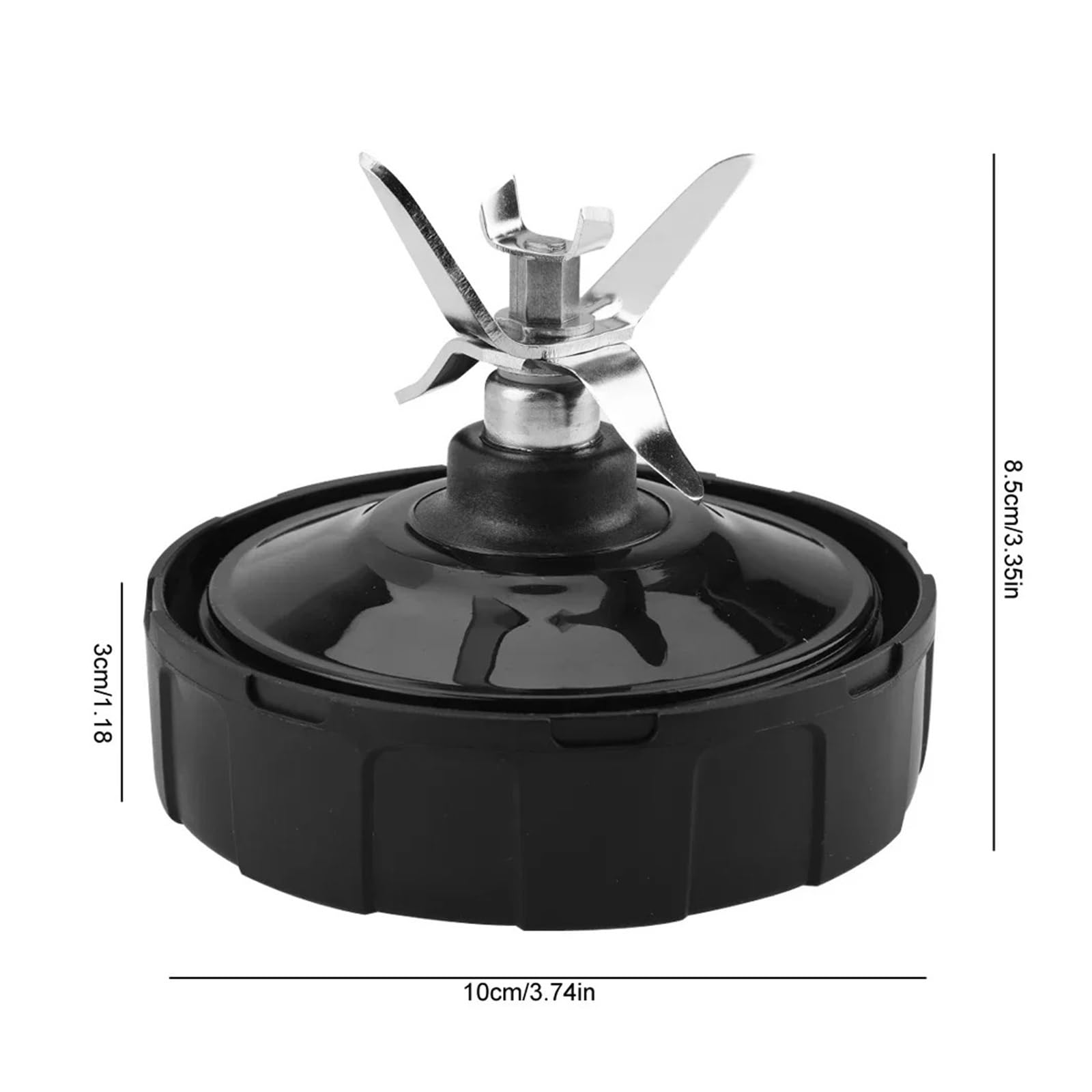 Lama Inferiore For Estrattore Da 1000 W Con 7 Alette, Compatibile Con Nutri, Ninja, Frullatore Spremiagrumi 18/24/32 Once BL642 BL64