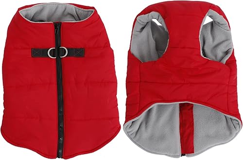 Miniatura 2 de Geyecete Ropa de bulldog para perro, abrigo acolchado de algodón grueso para invierno, chaleco cálido para clima frío, chaqueta para bulldog