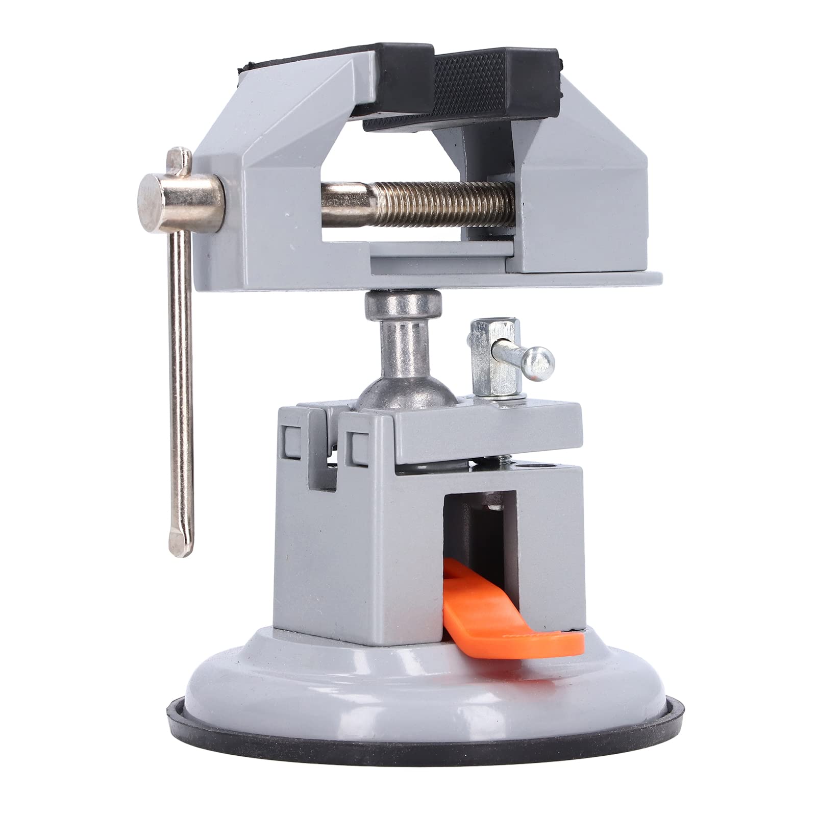 Mini Morsa da Banco, Morsa con Base a Vuoto Portatile, Morsetto da Banco Quadrato con Base a Ventosa per il Serraggio di Piccole Parti