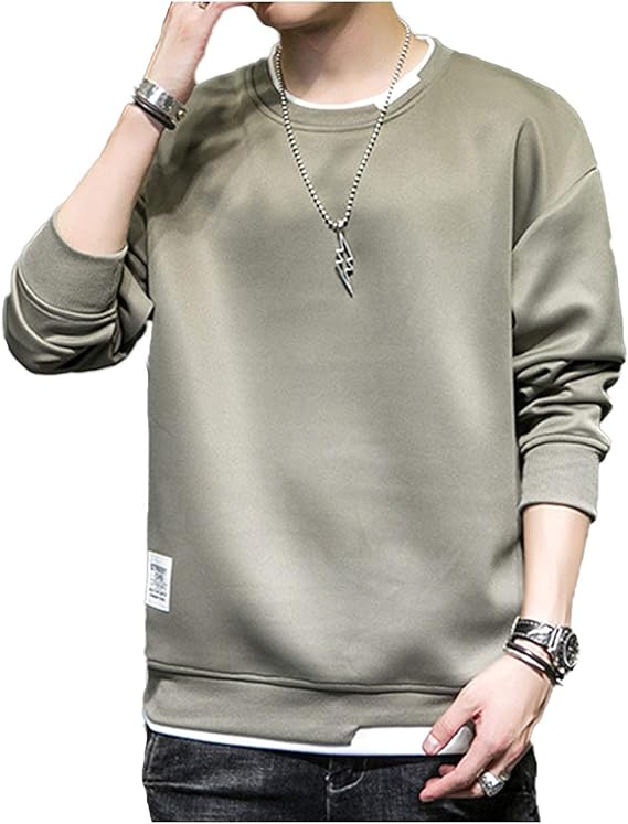Amazon Co Jp ライオンガーデン 在庫処分 長袖 シンプル 無地 シルエット おしゃれ ファッション トレーナー M 3xl メンズ ファッション