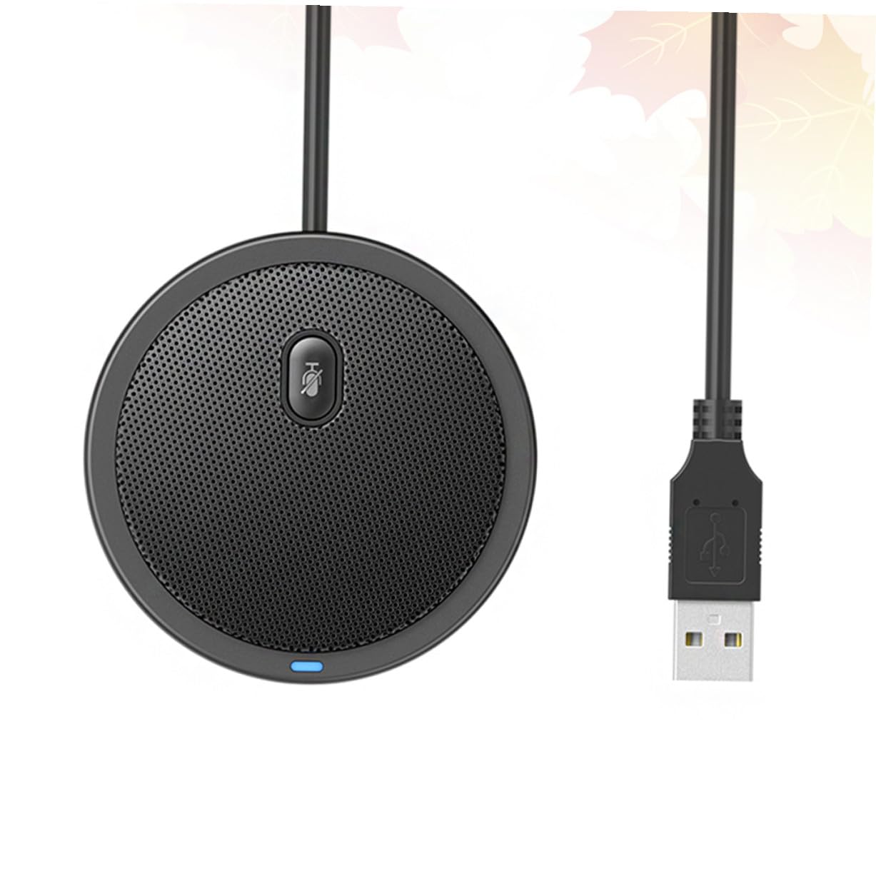 Microfono Unidirezionale USB Supporto a Treppiede in Plastica e Metallo per Computer Desktop e Laptop, per Registrazioni e Conferenze