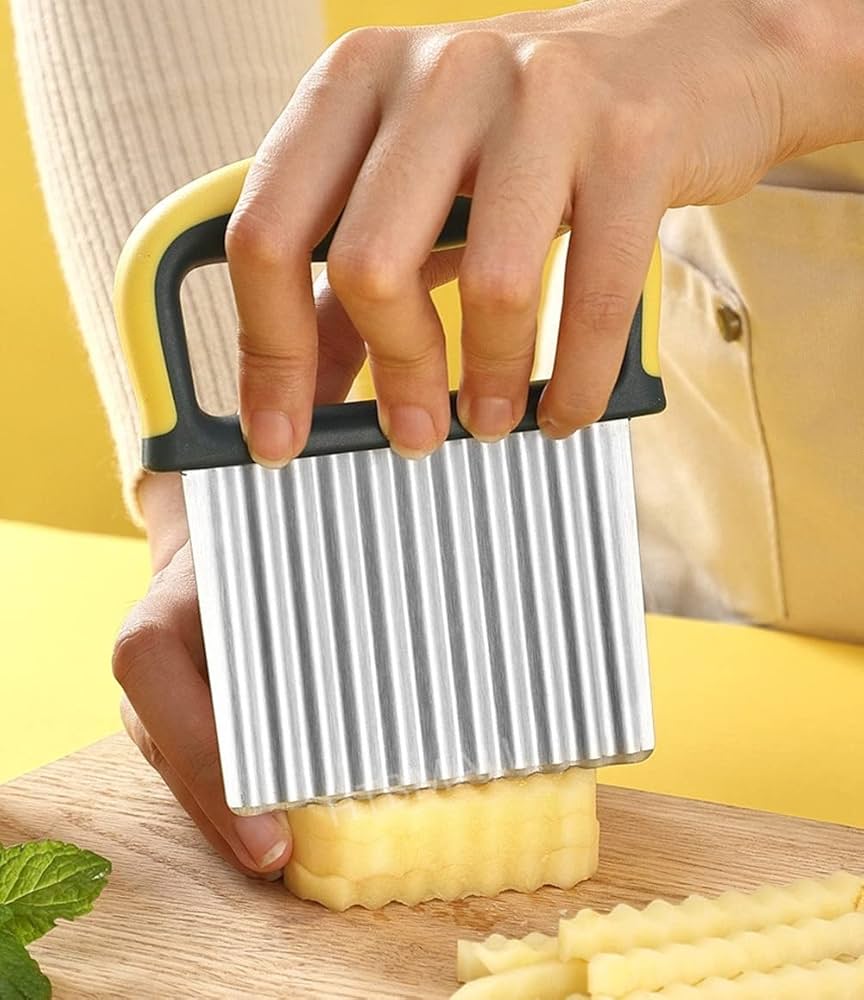Amazon.com: HTBMALL Crinkle Potato Cutter, Wavy Chopper