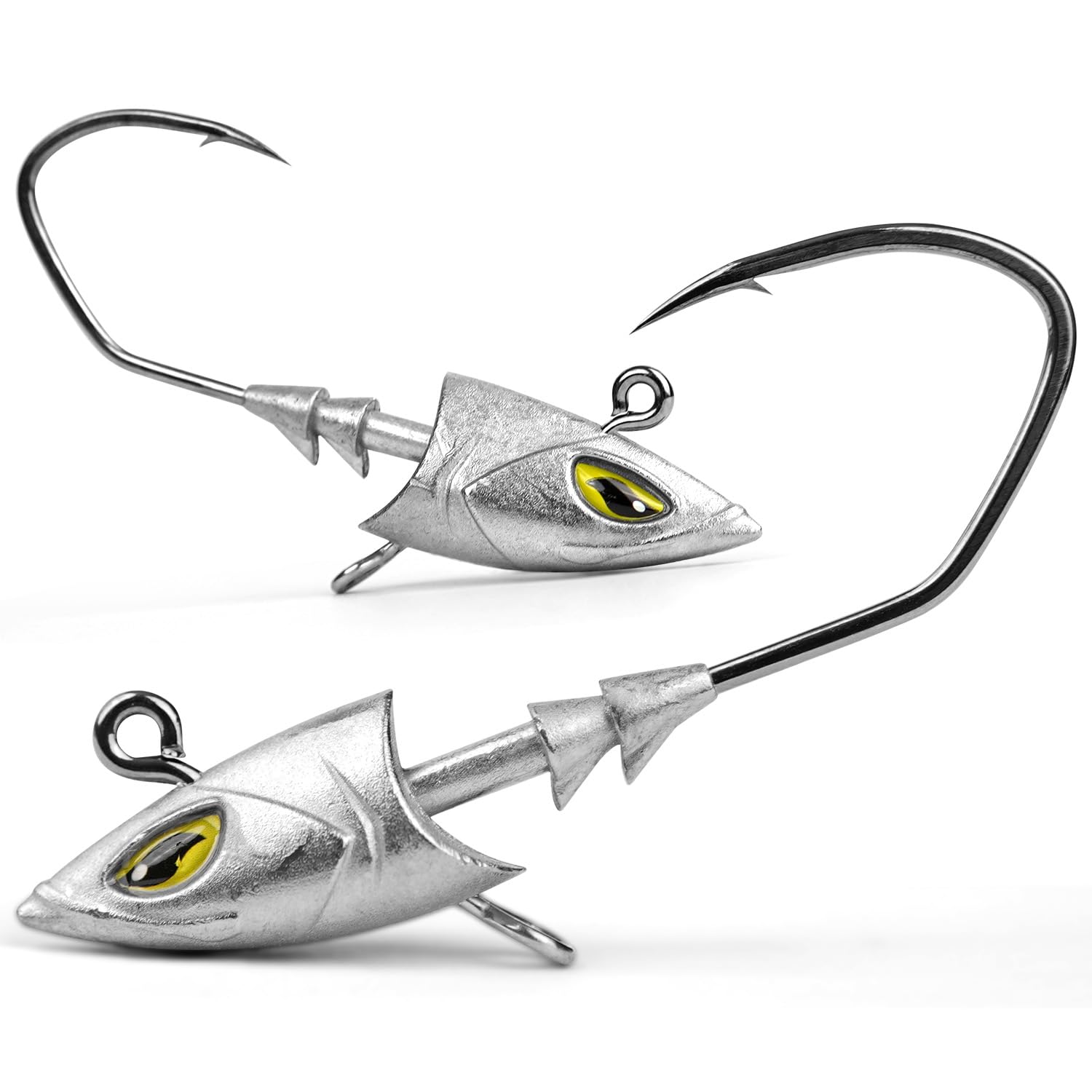 10 Têtes De Gabarit Pêche Eau Salée - 3 Oz - Jig Veterans