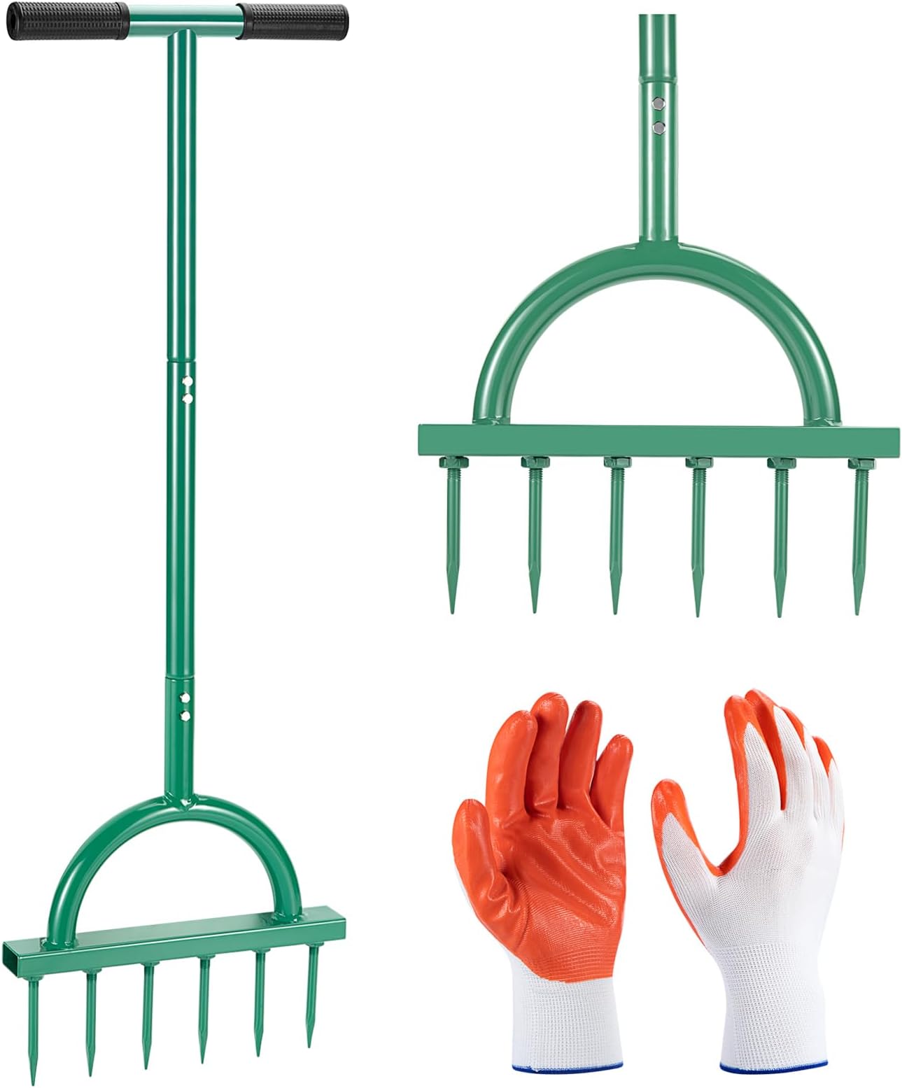 EEIEER Lawn Aerator Coring Tool, Manual Aerator Lawn Tool