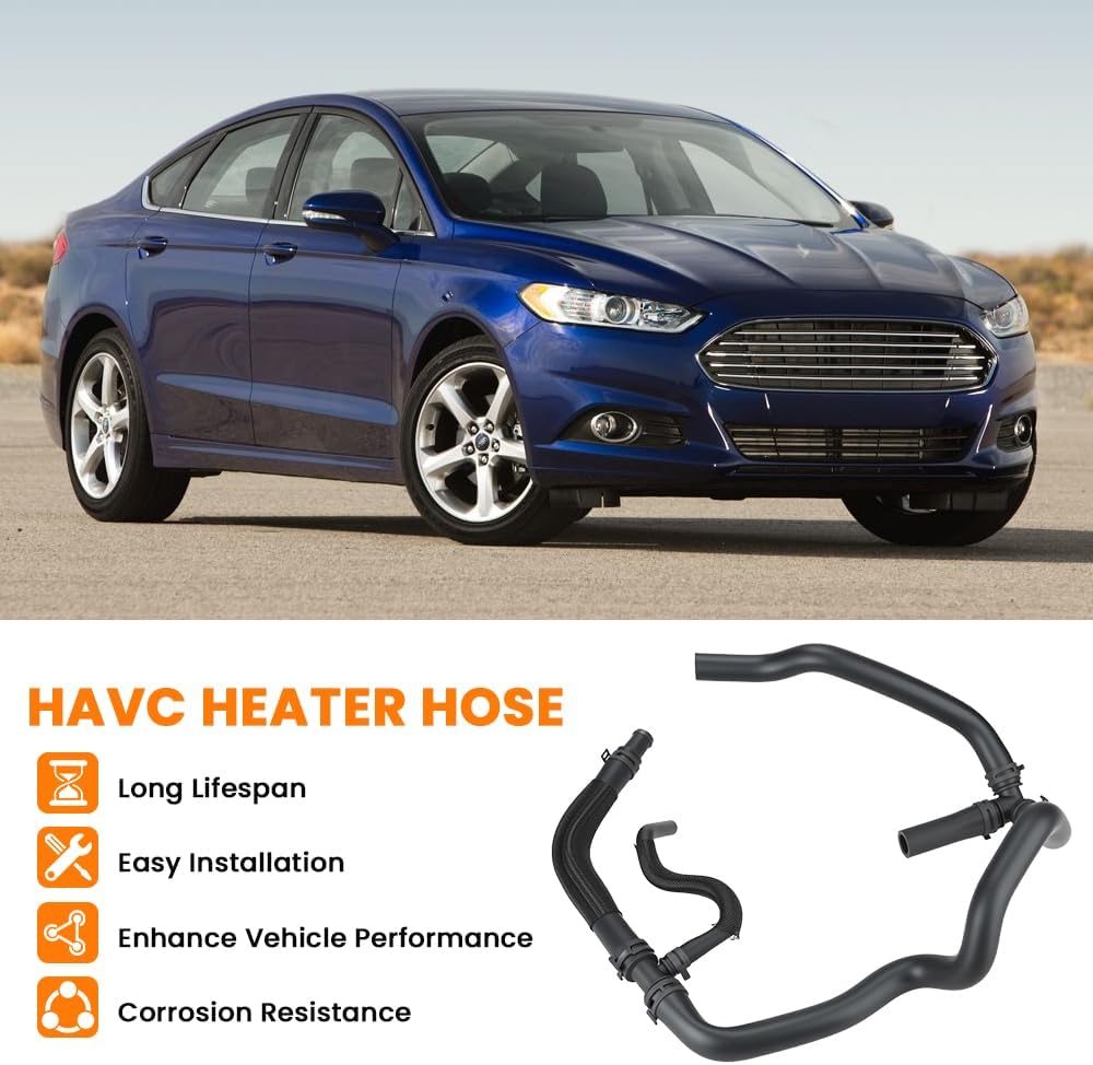 HVAC Heater Hose Assembly Compatible With Ford Fusion 2013-2020 2.5L Replace KH-815 DG9Z-18472-AA DG9Z-18472-H