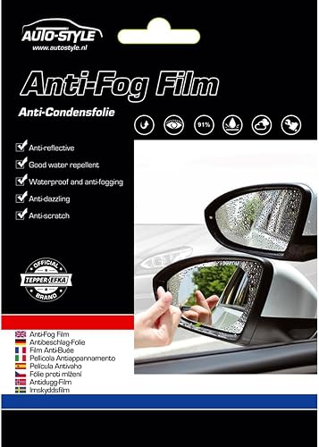 AUTO-STYLE AutoStyle Lámina Antivaho - Transparente - Oval - Juego de 2 Piezas