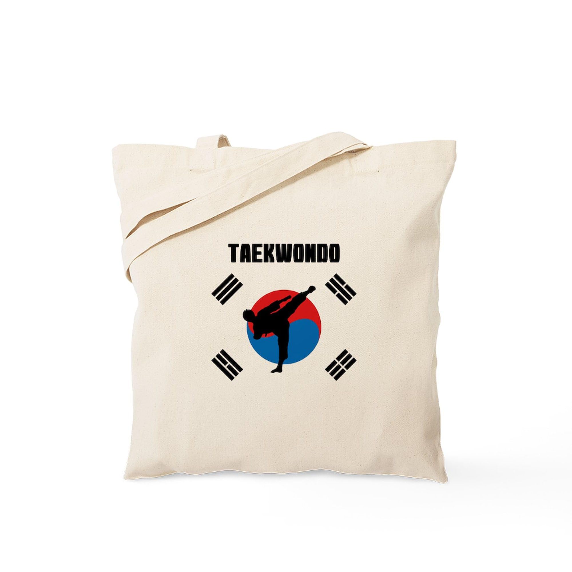 CafePress Taekwondo Tote Bag Natural Canvas Tote Bag, Reusable Shopping Bag