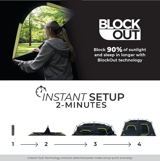 Carpa Instantánea CORE Blackout para 9 Personas miniatura 3