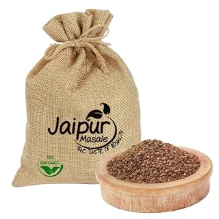 JAIPUR MASALE Organic Gluten Free Ajwain Whole (900 gm) | Quality Ajwain, Naturally Processed, from Farm Picked Fresh Ajwain, Ajamo | Perfect for Seasoning, Cooking | Organic Carom Seeds with Jute Bag
