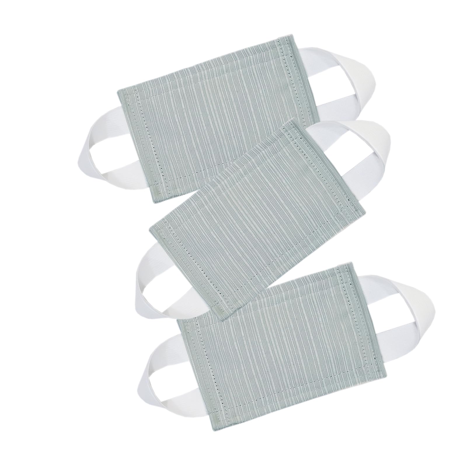 Baby Proof Door Silencer &amp; Cloth Latch Cover, Quiet Close Anti-Slam Pads to Prevent Slamming and Accidental Locking, for Nursery and Toddler Safety (3, Natural Teal, 4.1 * 3.1 inches)