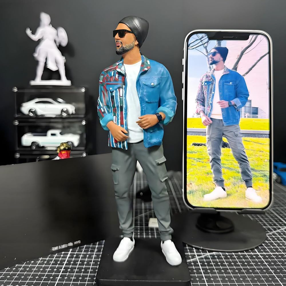 Custom 3D Bobblehead Figure, Personalized Photo to Figurine Sculpture, Unique Birthday and Corporate Gift