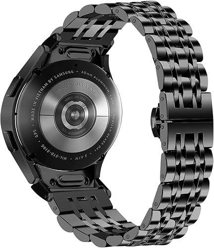 Miniatura 1 de Miimall Correa de metal de repuesto para Samsung Galaxy Watch 6 Classic 1.693 in 1.850 inWatch Pro 5 1.772 inWatch 4 Classic 1.654 in 1.811 in