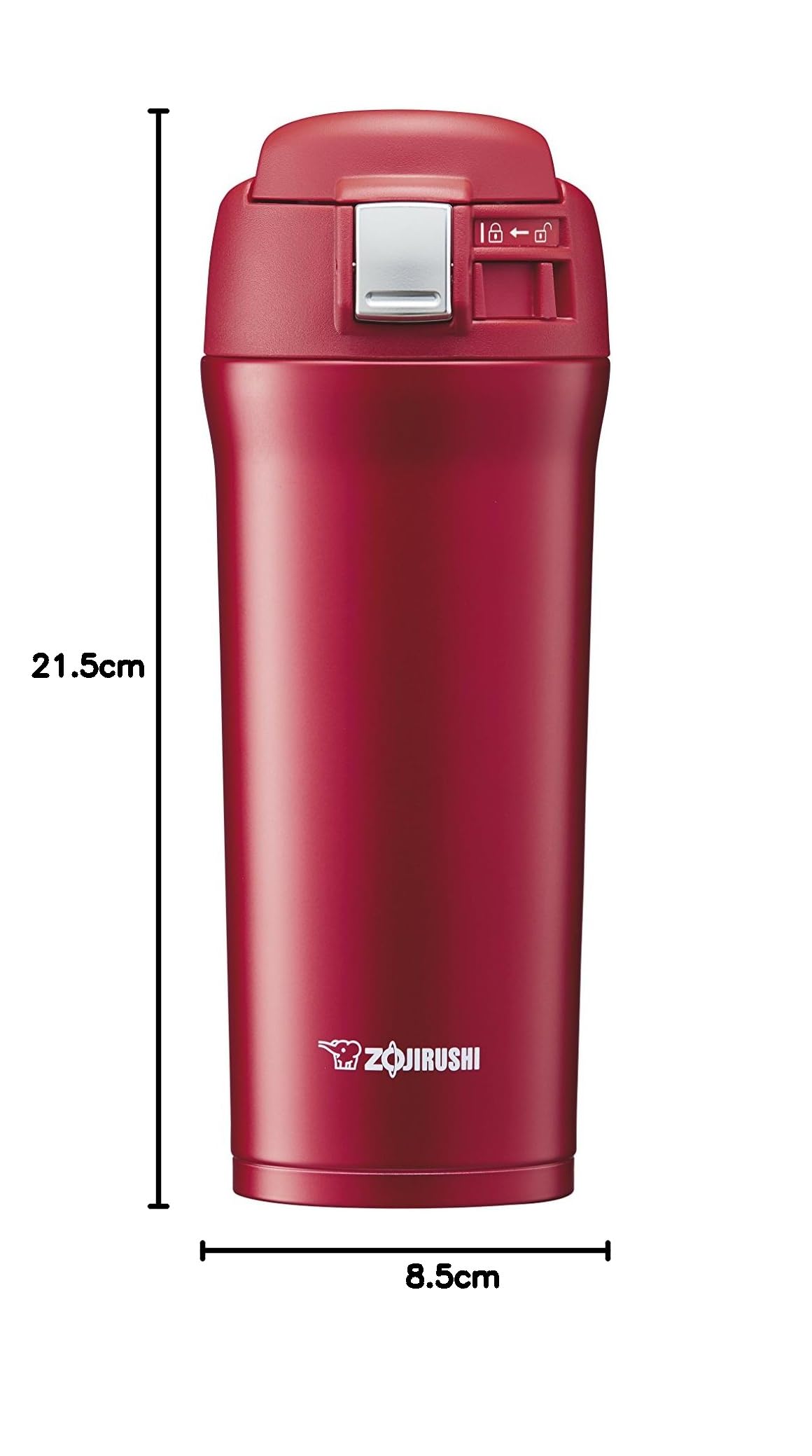 Zojirushi Termos dosificador, Rojo Cereza, 480 ml