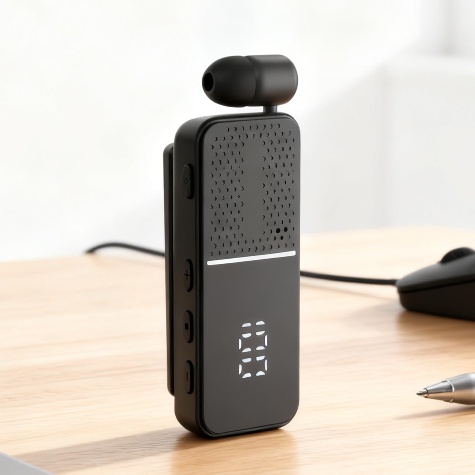Wireless Sound Gear – Clip da bavero per allenamento | Policarbonato con cancellazione del rumore, cuffie auricolari leggere, accessorio per lavoro e corsa, per uomini e donne