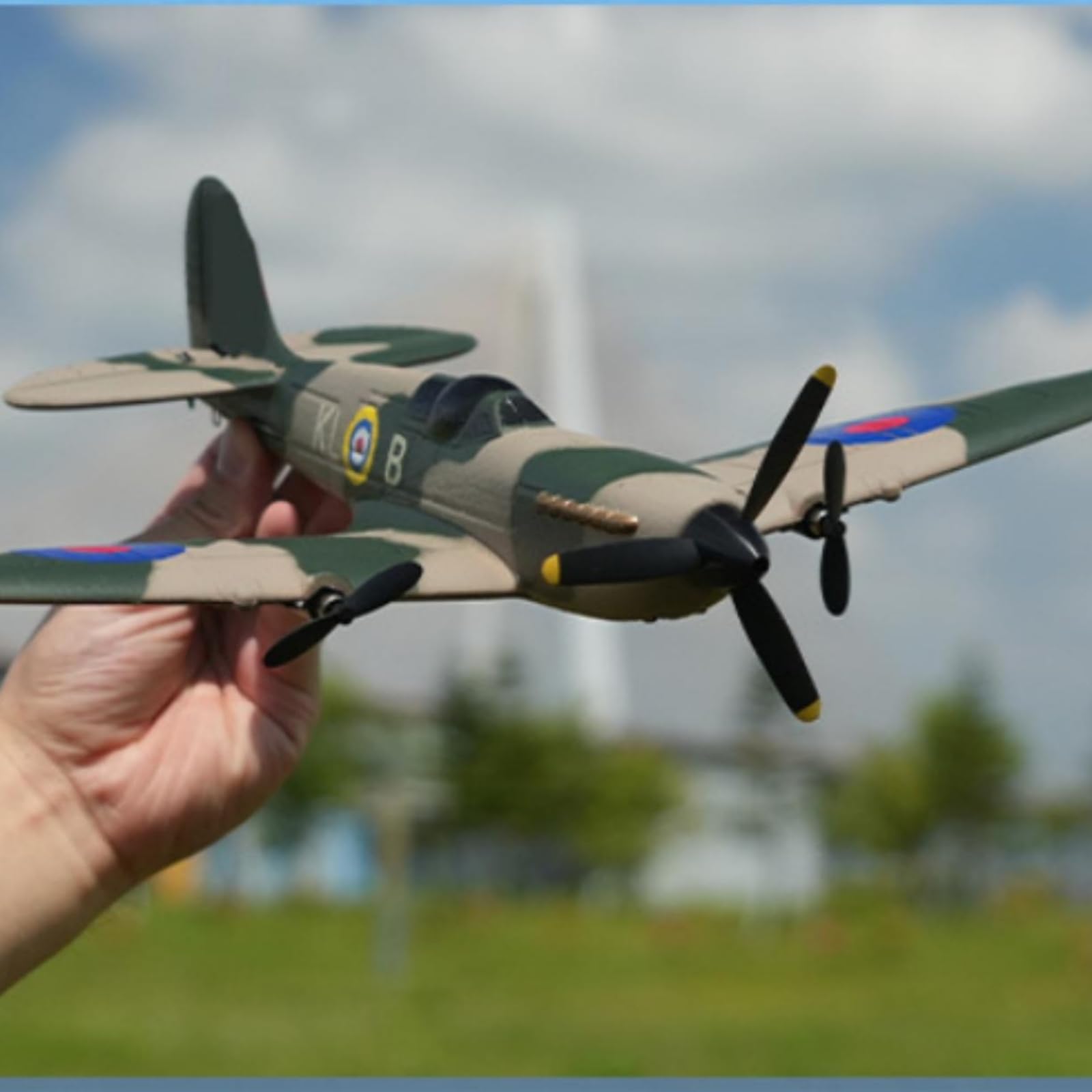 Colcolo Ferngesteuertes Modellflugzeug ferngesteuert Schaumstoff-Modellflugzeug militärisch Hobbygerät, 76206