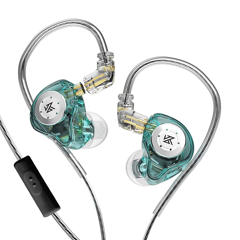 KZ EDX PRO IEM Earphones 1DD 10mm Dual Magnetic Dynamic Driver KZ Headphones HiFi in-Ear Earbuds Wired Earphone with Removable C Pin Cable(with Mic,