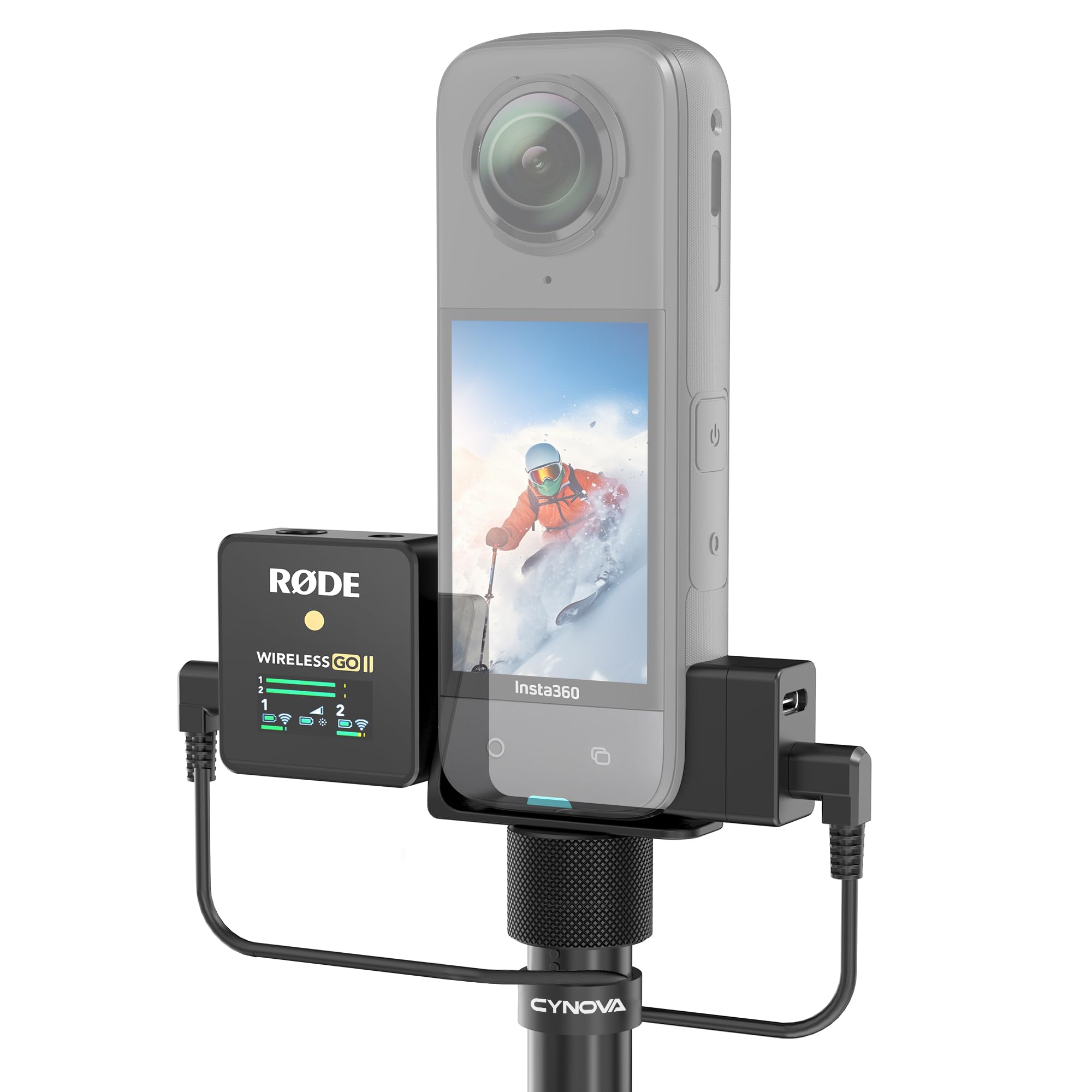 Amazon.com: CYNOVA Invisible Mic Cold Shoe for Insta360 X5,Insta