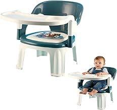 Baby Feeding Chair for 0 to 5 Years Feeding Chair Booster Seat Kids Chair with Tray Musical High Chair for Toddlers Children Eating Chair Plastic with Cushion Baby Chair with Food Tray(Blue)