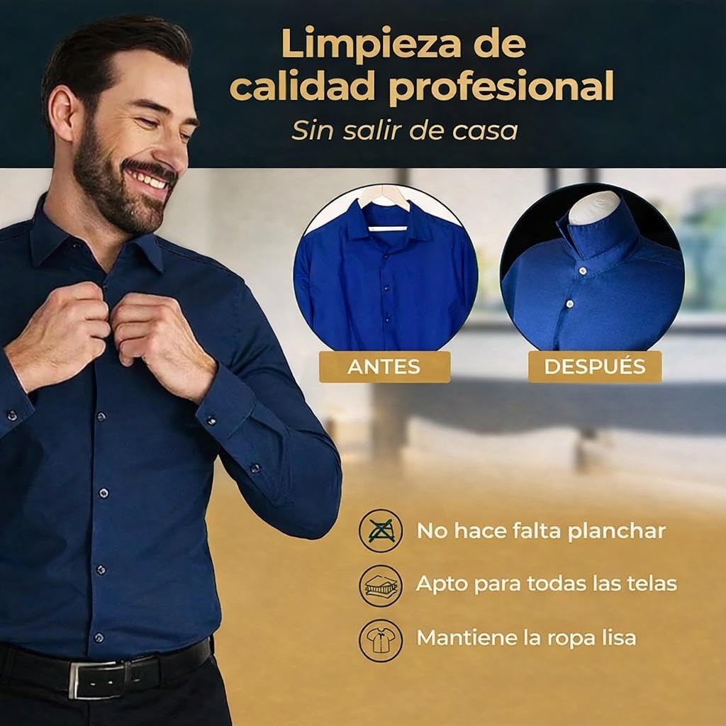 Planchador de camisas automático – Planchado sin plancha – Secado rápido en 10–15 min – Para camisas y pantalones – Máquina compacta de aire caliente