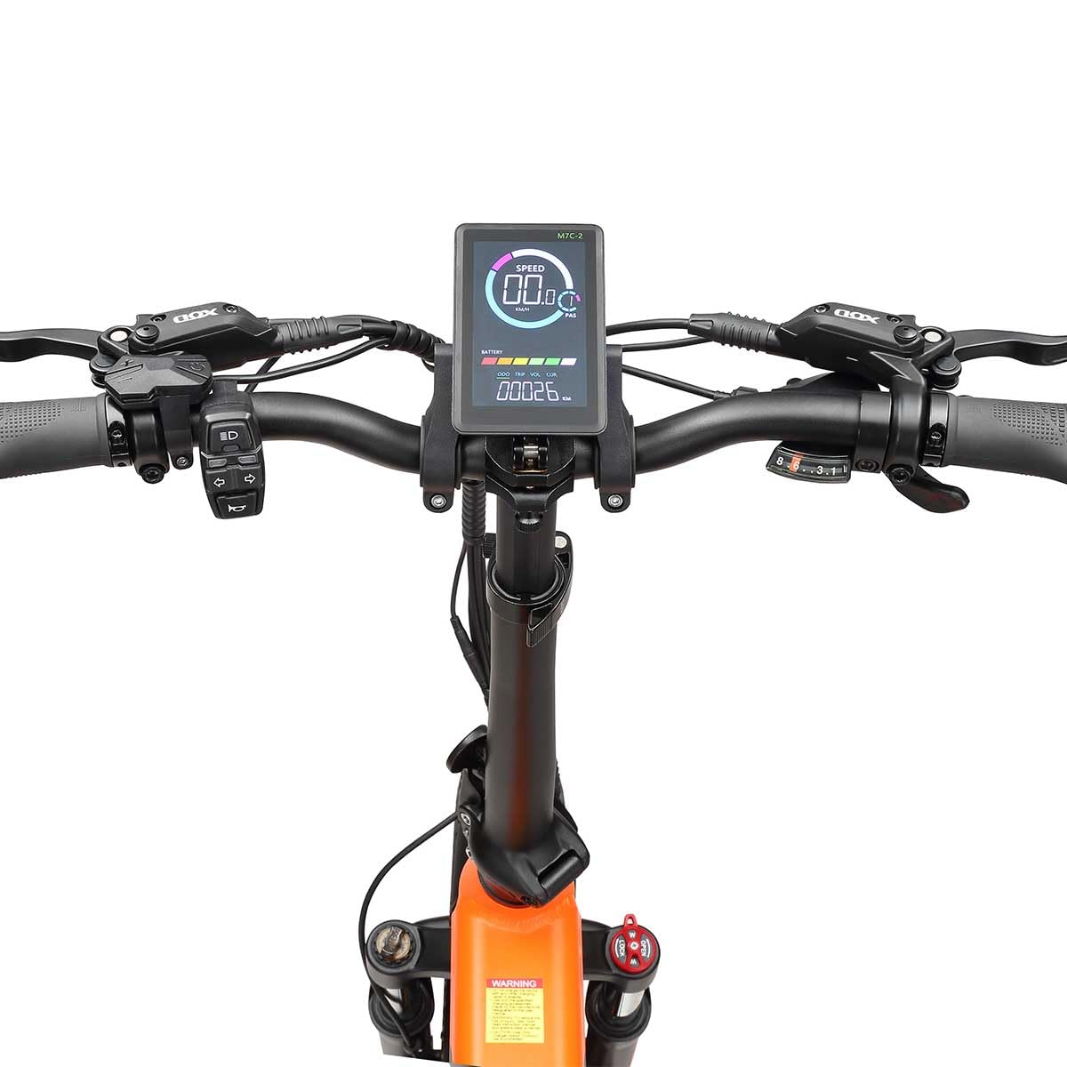 GLEWEL ELITE Bici Elettrica Fat Tire Pieghevole for Uomo, Doppia Sospensione ad Aria, Motore 60 Nm, Shimano 8 Velocità, Autonomia 75+ km, Freni Idraulici, Luci LED con Frecce e Stop
