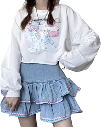 Lolita Style Mini Skirts Women Harajuku Cute Preppy Style Jk Kawaii Skirt Japanese Girls Sexy Punk High Waist Tiered Skater