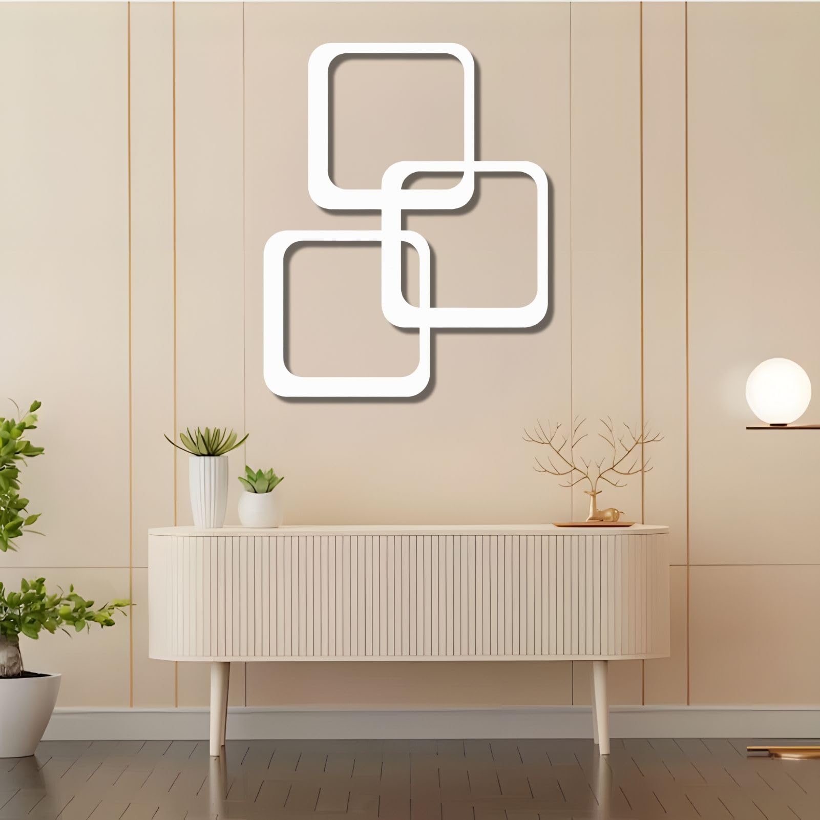 Arte de pared de metal con cuadrados geométricos, arte de pared de metal moderno de mediados de siglo, decoración de pared de arte geométrico, arte de pared de metal abstracto, arte de pared de metal