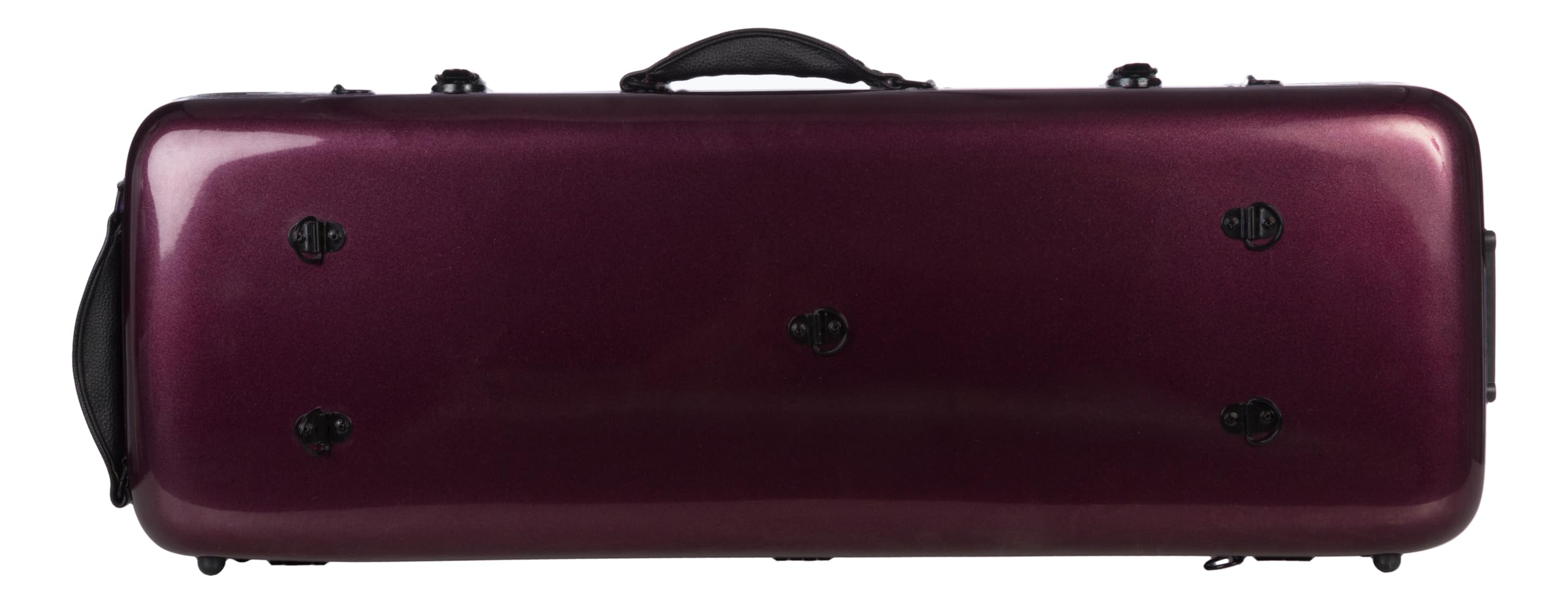 Custodia per Viola Fiberglass 38-43 Oblong borgogna lucido M-case + borsa musicale