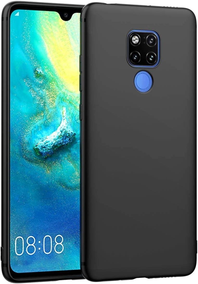 Zubitech Huawei Mate 20X Case Cover Soft Flexible TPU Back Cover Flexible Silicone Matt Black Protective Rubber Cover for Huawei Mate 20X Black