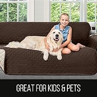 Vista 9 de Sofa Shield Funda de sofá reclinable con correa, reversible, resistente a las manchas y al desgarro, funda acolchada de microfibra, lavables