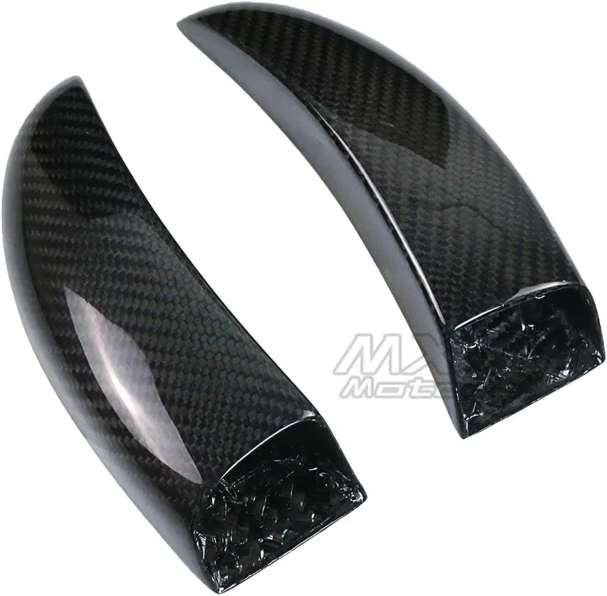 Carbon Fiber Pattern Universal Motorcycle Brake Disk Cooler Air Duct Front Caliper Radiator GP Fit For Ducati/BMW Fit For Kawasaki