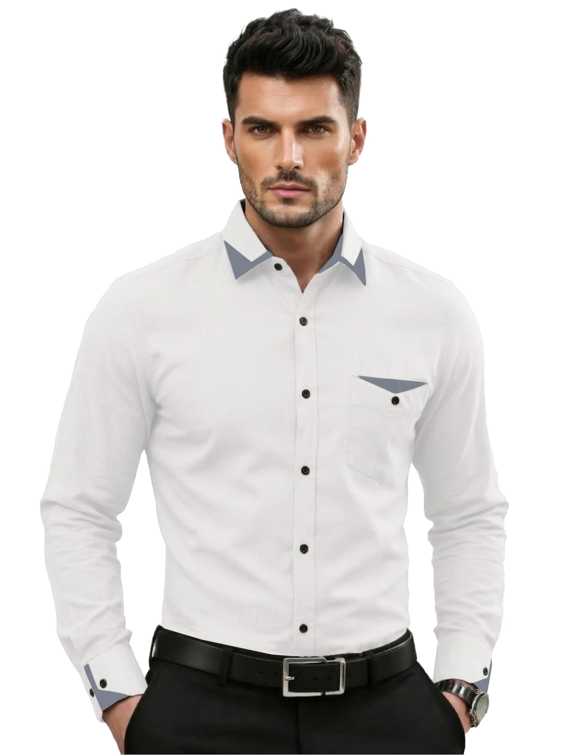 tagdo Men's Full Sleeve Shirt | Pocket Design and Spread Collar Shirt for Man (2054)-picture-35