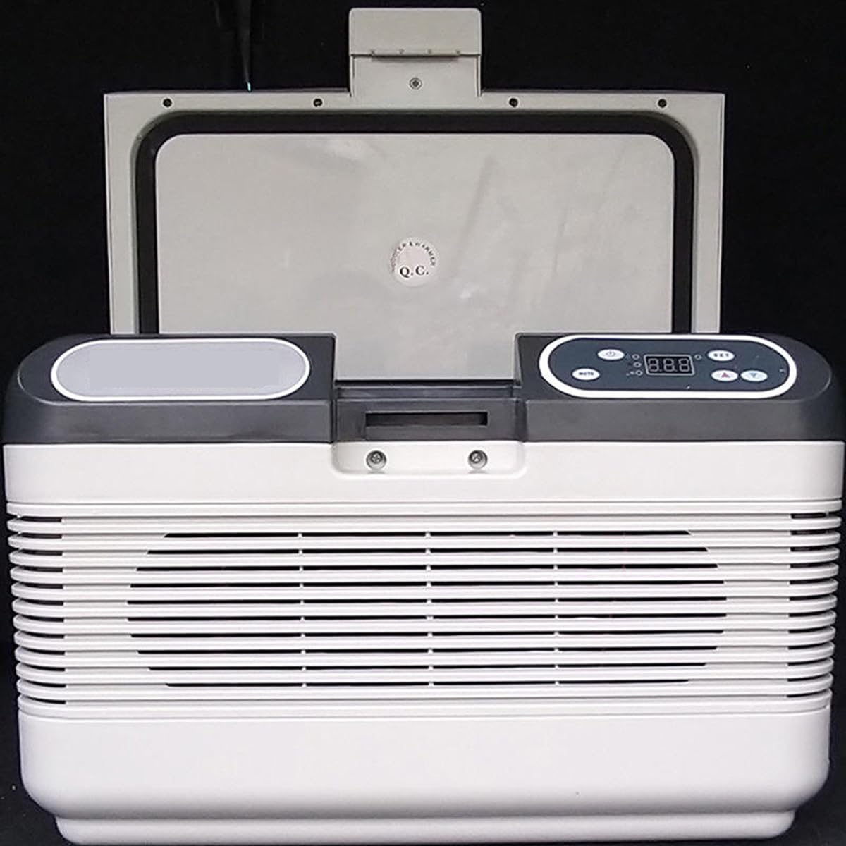 Refrigerador portátil para coche, 12 L, -10 ℃ a 65 ℃, termostato eléctrico silencioso, frío y caliente, refrigerador de camping 12 V/24 V, adecuado para camping, viajes por carretera, picnics