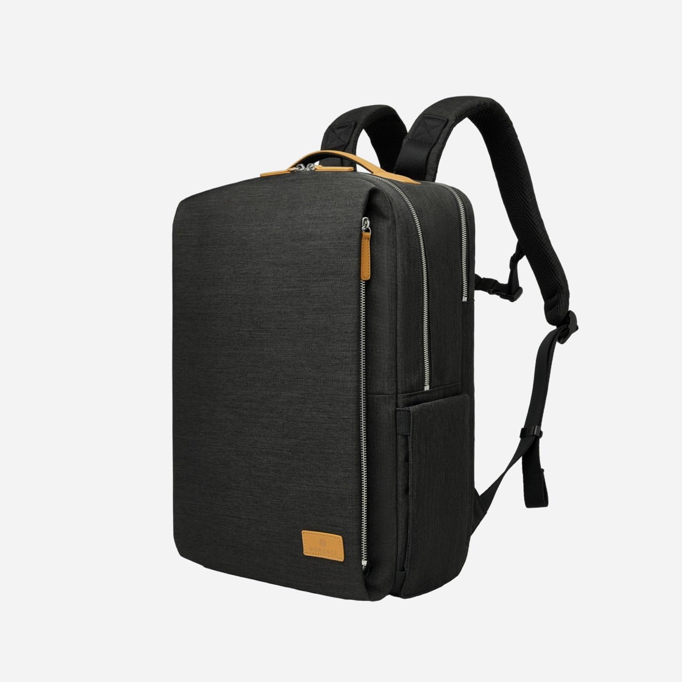 Nordace Siena Pro 15 - Zaino intelligente con ricarica USB, zaino per laptop da 16", zaino quotidiano da 20 l, per viaggi, tutti i giorni o lavoro, Nero-marrone., Normal, Zaini Daypack
