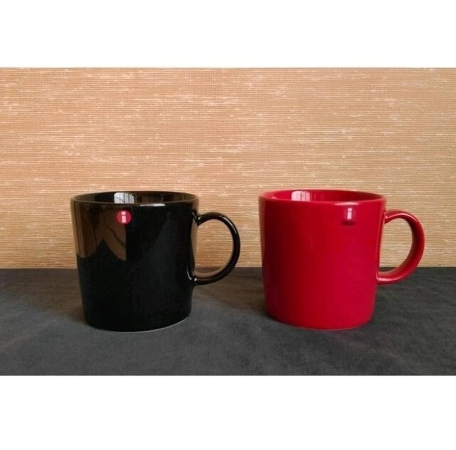 Amazon.co.jp: イッタラ ティーマ マグ 300ml ブラック レッド