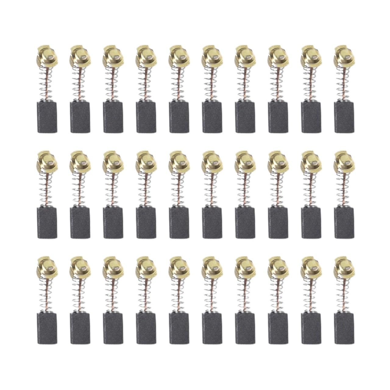 30 escobillas de carbono de repuesto para motor eléctrico de 7 x 11 x 18 mm para herramienta eléctrica