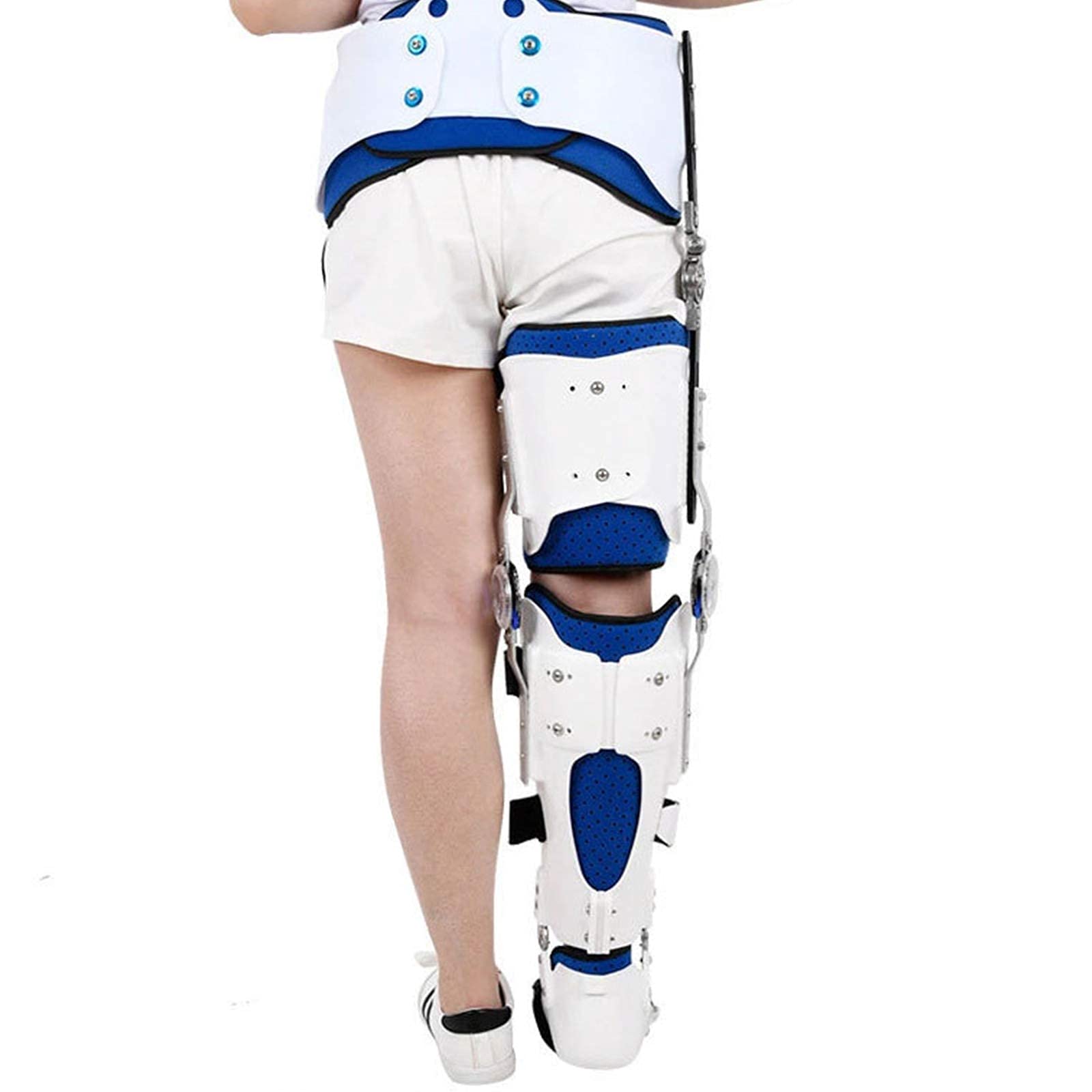 Postoperatorio con bisagras para cadera, tobillo, pie, rodillera, postoperatorio, abducción de cadera, rodillera con bisagras, soporte para cadera, ortesis ajustable para muslo, rodilla, tobillo y p