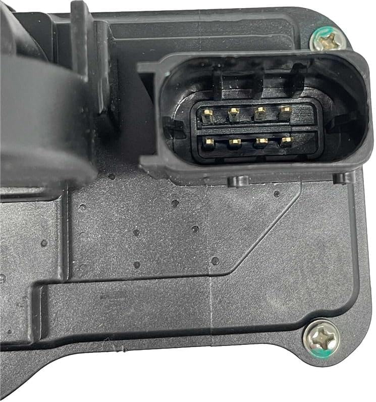 Close-up of the 8-pin electrical connector on the actuator