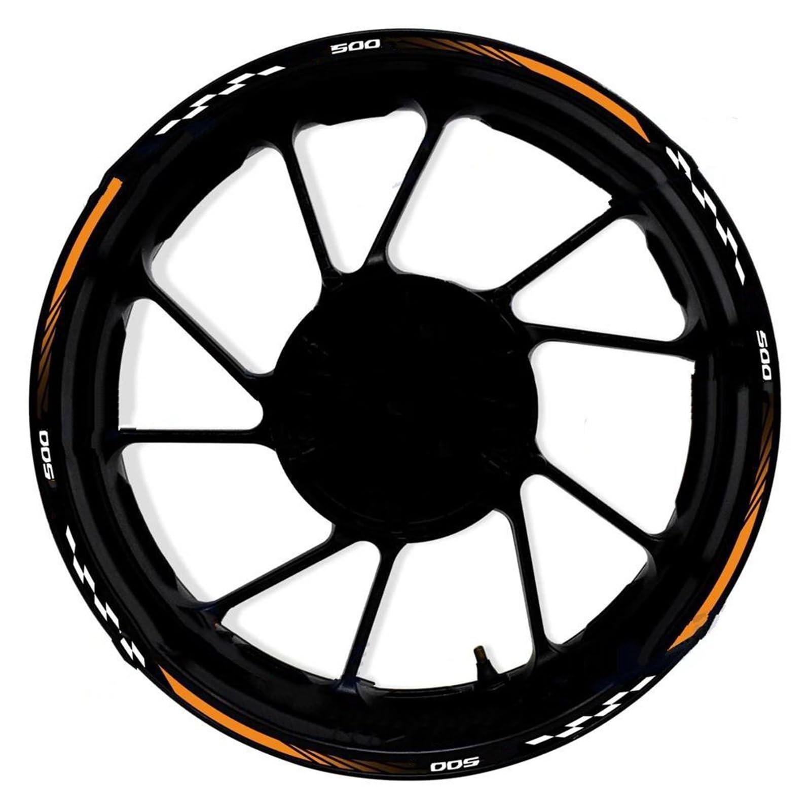 Motorcycle Front Rear Wheel Hub 17 Inch Sticker Waterproof Reflective Rim Decal Stickers for CB500X