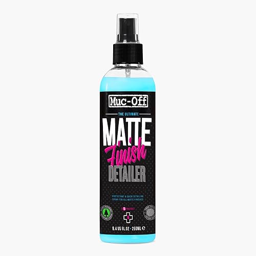 Muc-Off Matt Finish Detailer, 8.5 fl oz Spray de protección de bicicleta premium para MTBGravelRoad Bikes Protector de bicicleta post-lavado para