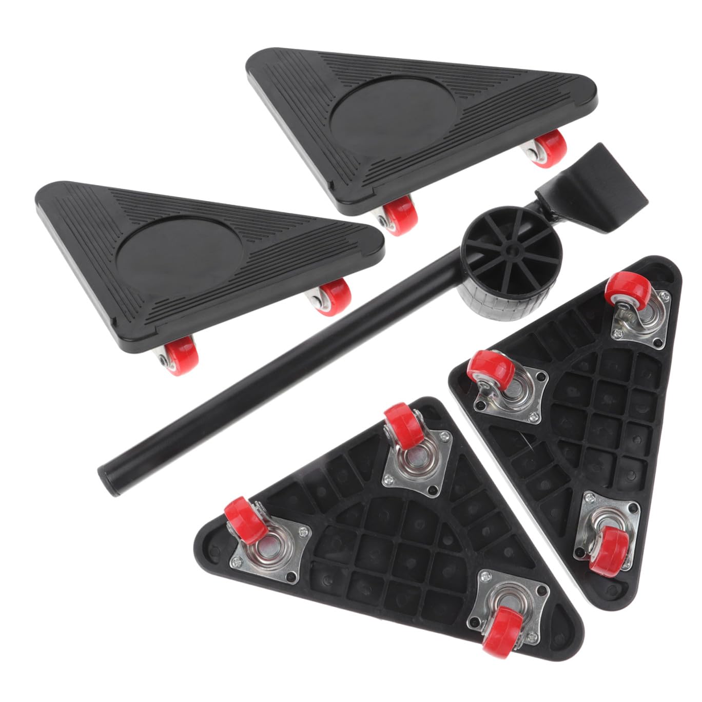 SHINEOFI Carrello a 3 Ruote per Trasloco Mobili Pesanti, Strumento per Spostare Divani e Elettrodomestici, Set 5 Pezzi per Sollevamento e Movimento Mobili Piccolo e Versatile per Casa e Ufficio