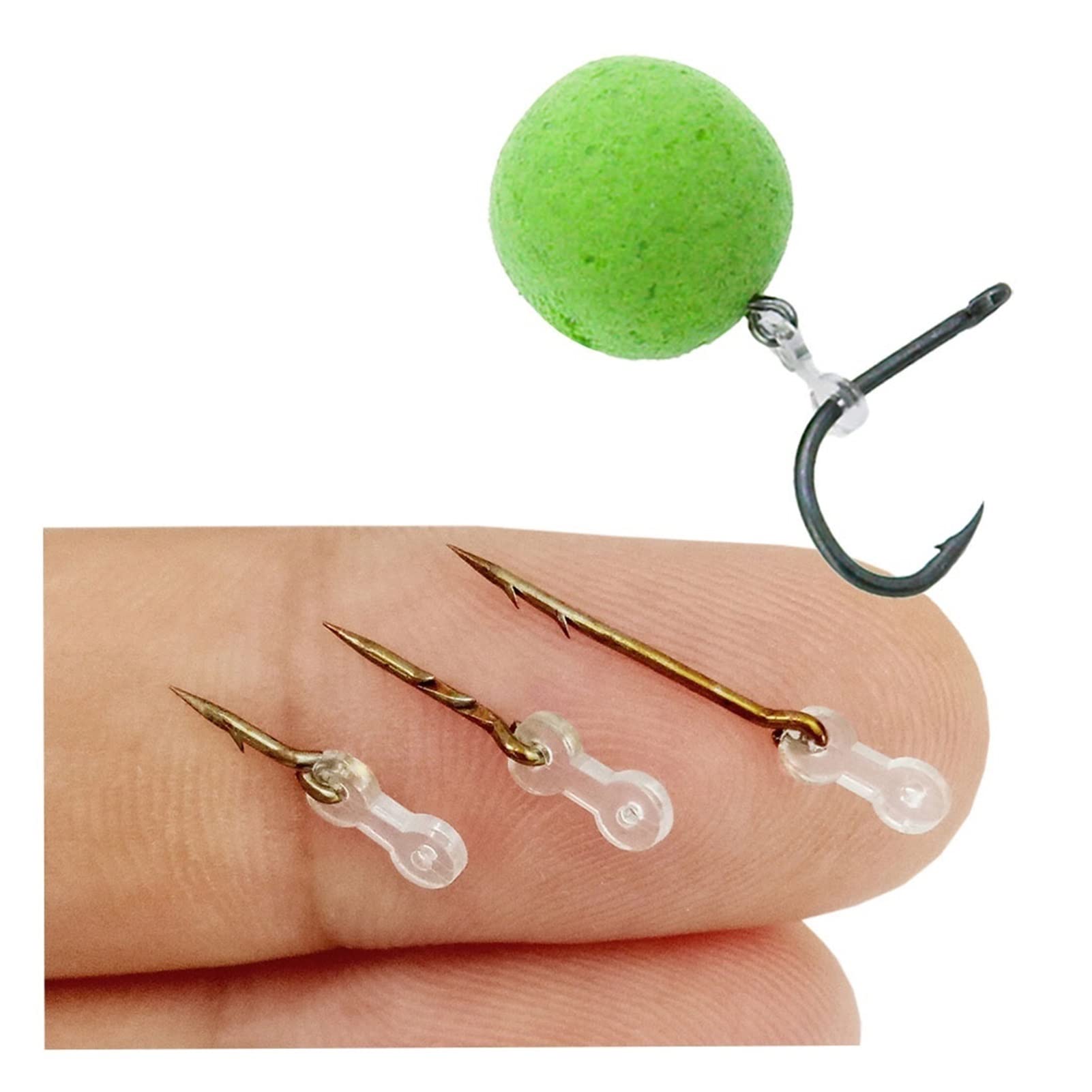 12 Piezas De Accesorios De Pesca De Carpa: Pica De Cebo Metálica