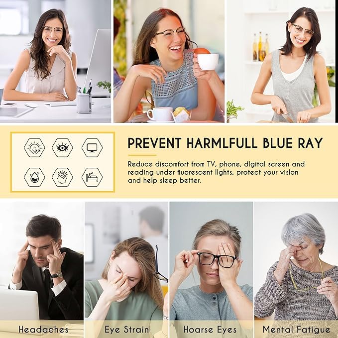 Image of Premium Zero Power Blue Cut With Photochromic Lens | Anti Glare and UV Protection Full Frame Navigator Unisex Spectacles Glasses