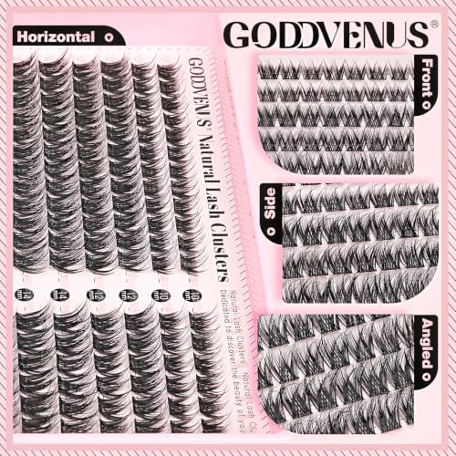 Image of Goddvenus Elegant Lash Clusters Natural Wispy Eyelashes Clusters Fluffy
