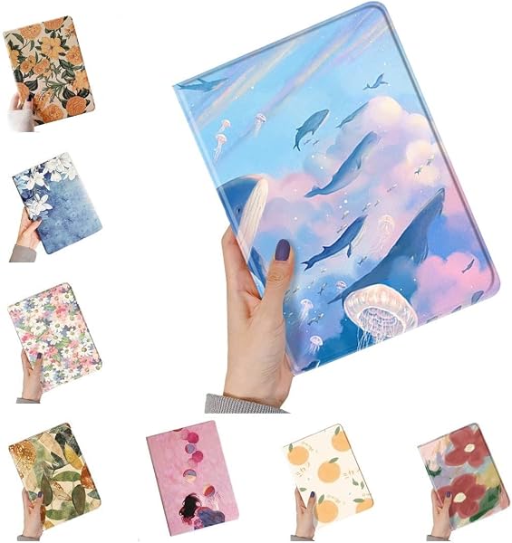 可愛い iPad Air 第3世代用 iPadPro10.5インチ用 ケース 花柄 アイパッド Air3 10.5インチ用 カバー ペンホルダー付き 女性 人気 オリジナル イラストフラワー 印刷 お洒落 ブック式 Apple Pencil 収納可能,柄S - 3