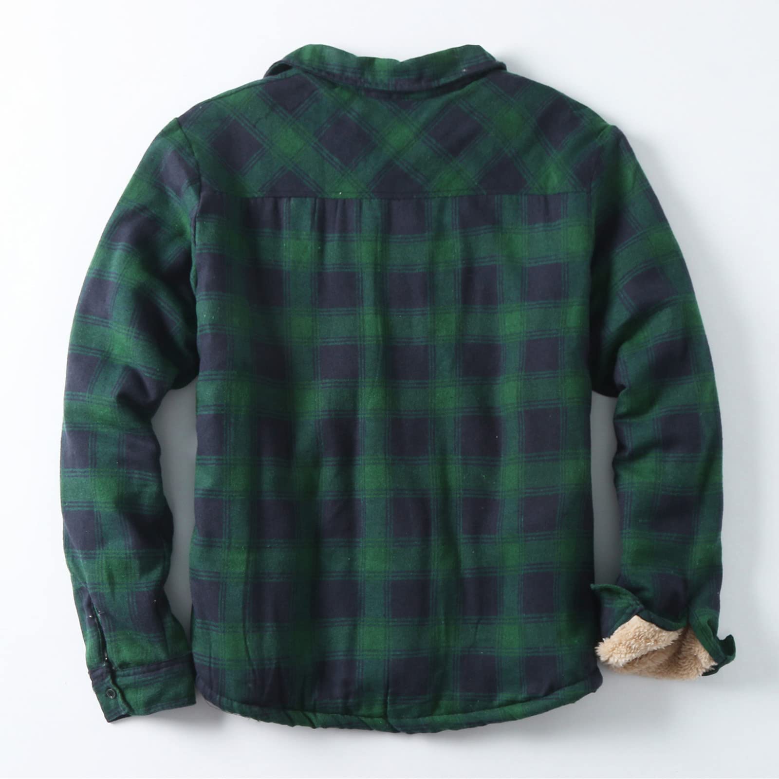 Holzfällerhemd Herren Kariert Flanellhemd Gefüttert Thermohemd Langarm Baumwolle Winter Hemdjacke Karo Flanell Holzfäller Jacke