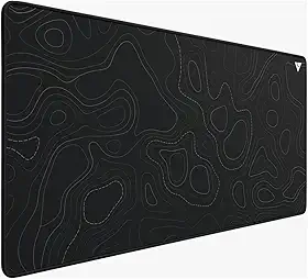 Mousepad Gamer Force One Skyhawk XXL Preto 90x40cm - Precisão Extrema para FPS, Base Antiderrapante e Superfície Speed Premium