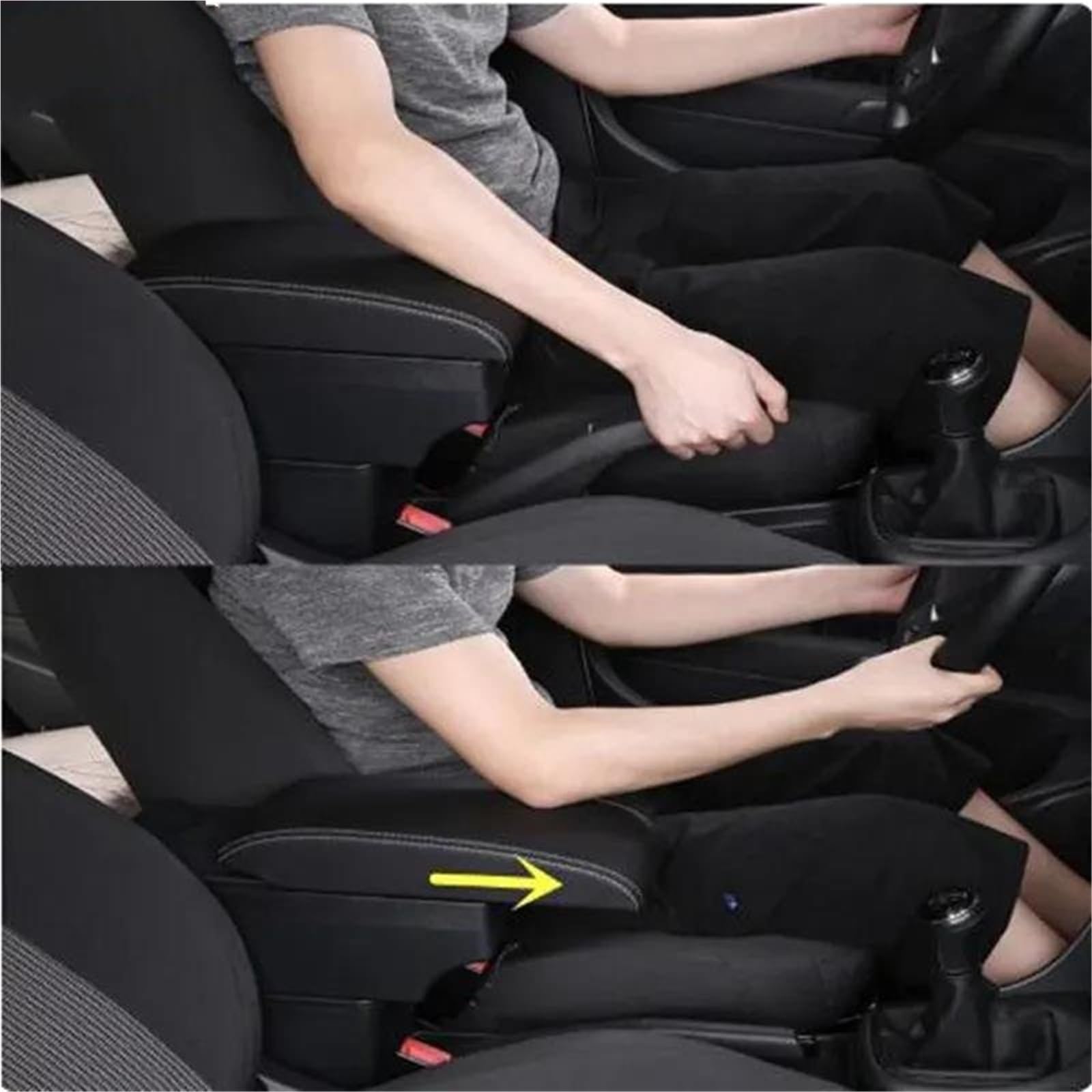 Accoudoir Voiture Protection Console Centrale Pièces Intérieures Dédiées À La Rénovation Pour Nissan Pour March Pour Micra K13 MK4 IV(Type A)