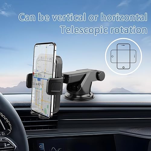 Miniatura 6 de Mandark Soporte giratorio para teléfono celular de automóvil, soporte giratorio para teléfono celular con ventosa, manos libres, accesorios de
